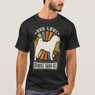 Camiseta Chino Shar Pei Vintage Classic Retro Dog