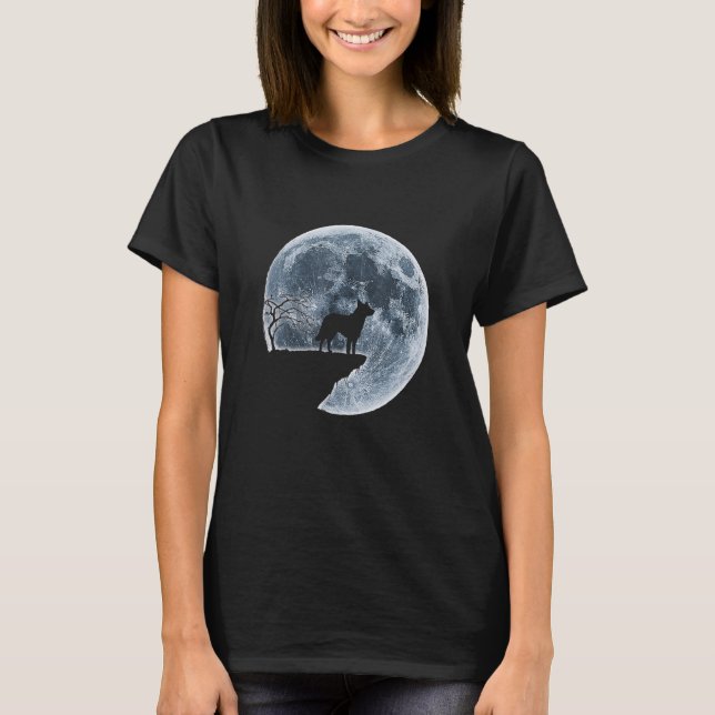 Camiseta Chinook Halloween Costume Moon Silhouette (Anverso)