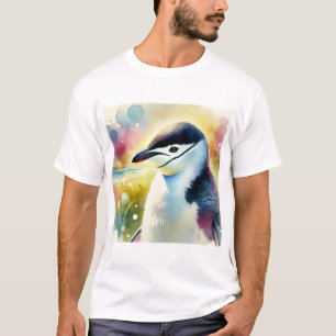 Camiseta Chinstrap Penguin 210824AREF115 - Watercolor