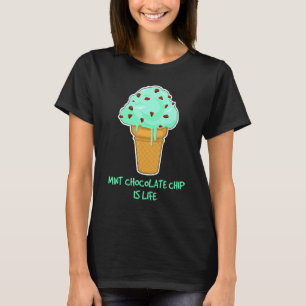 Camiseta Chip de chocolate de leche de crema de hielo de la
