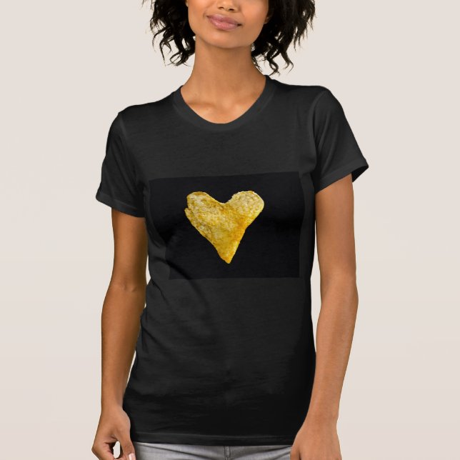 Camiseta Chip de papa en forma de corazón (Anverso)