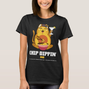Camiseta Chip Dippin Margarita Sippin Cat Alcohol Cocktail