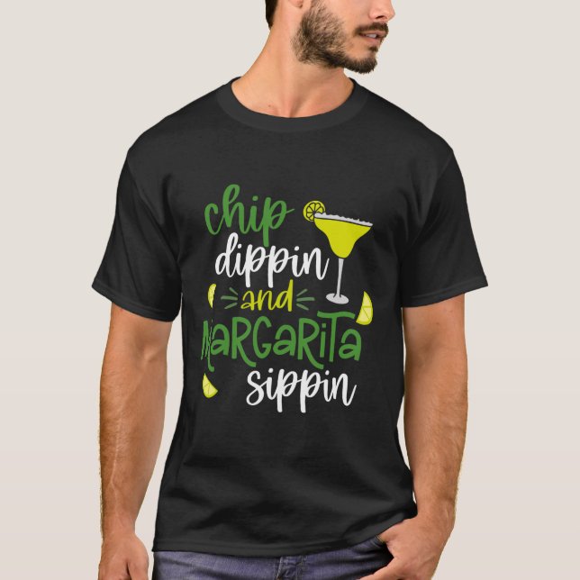 Camiseta Chip Dippin' Y Margarita Sippin' Cinco De Mayo F (Anverso)