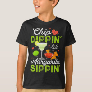 Camiseta Chip Dippin' Y Margarita Sippin' Funny Cinco De