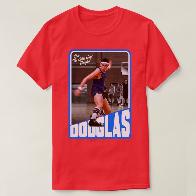 Camiseta Chip The Cable Guy Douglas Basketball Trading d (Diseño del anverso)