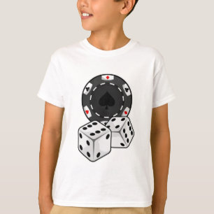 Camiseta Chip y dados para Poker
