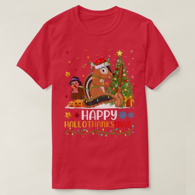 Camiseta Chipmunk Animal Lover Funny Feliz Chipmunk HelloTh (Diseño del anverso)