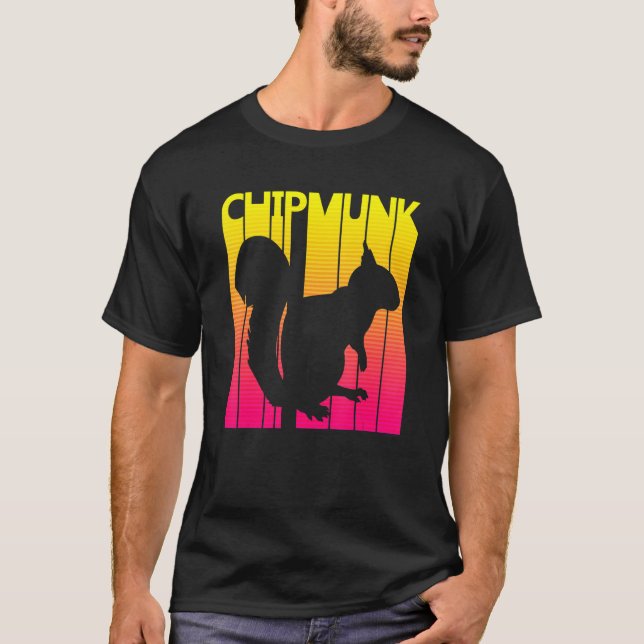 Camiseta Chipmunk Animal Retro Costume (Anverso)