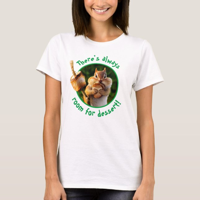 Camiseta Chipmunk Comer malvavisco (Anverso)