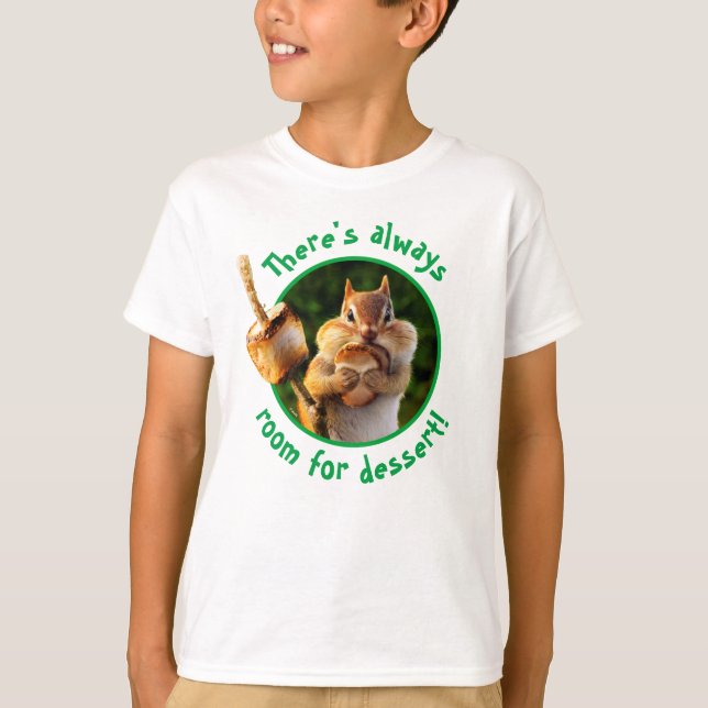 Camiseta Chipmunk Comer malvavisco (Anverso)