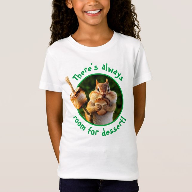 Camiseta Chipmunk Comer malvavisco (Anverso)