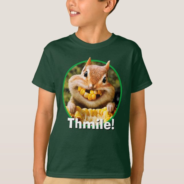 Camiseta Chipmunk Comiendo maíz (Anverso)
