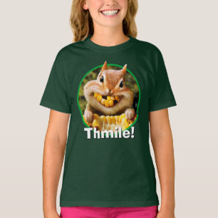 Camiseta Chipmunk Comiendo maíz