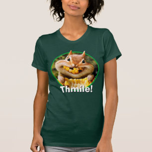 Camiseta Chipmunk Comiendo maíz