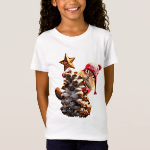 Camiseta Chipmunk con árbol de cono de pino