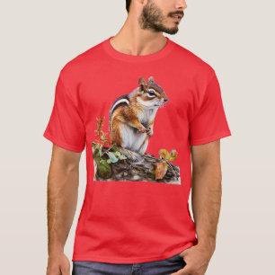 Camiseta Chipmunk de color de agua