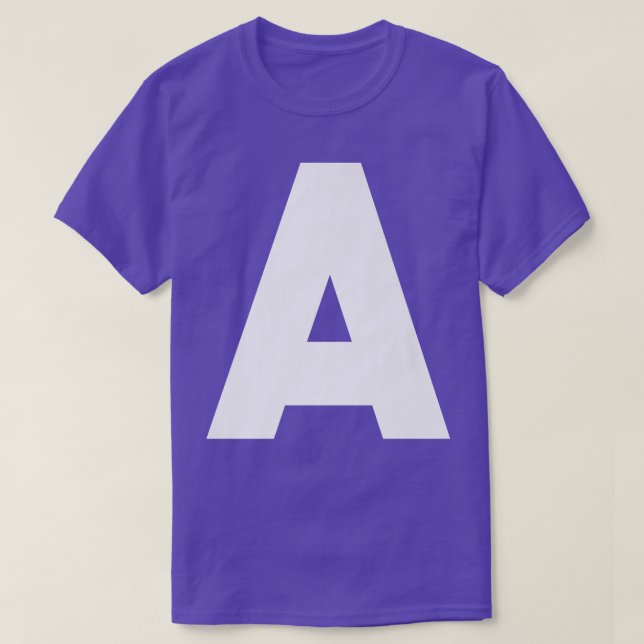 Camiseta Chipmunk Halloween Carnival Group Costume Letter A (Diseño del anverso)