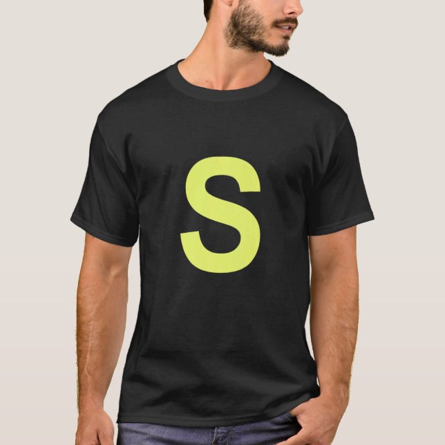 Camiseta Chipmunk Halloween Carnival Group Costume Letter S (Anverso)