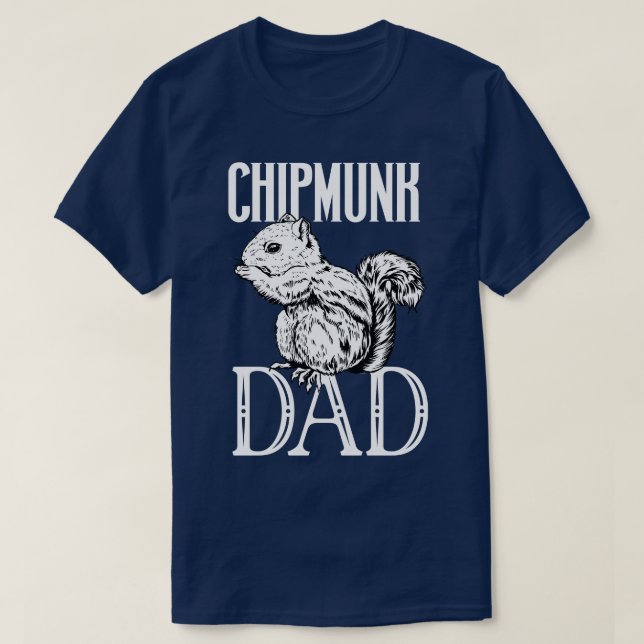 Camiseta Chipmunk lover Chipmunk Dad (Diseño del anverso)