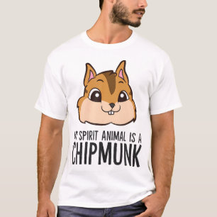 Camiseta Chipmunk Lover Mi Animal Espiritual Es Un Chipmunk
