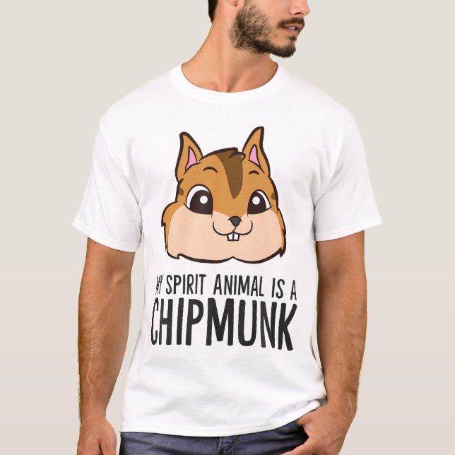 Camiseta Chipmunk Lover Mi Animal Espiritual Es Un Chipmunk (Anverso)