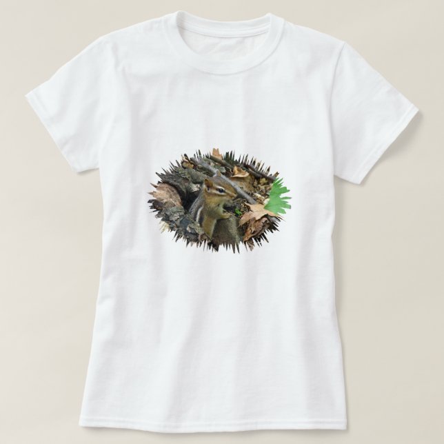 Camiseta Chipmunk oriental - Tamias striatus (Diseño del anverso)