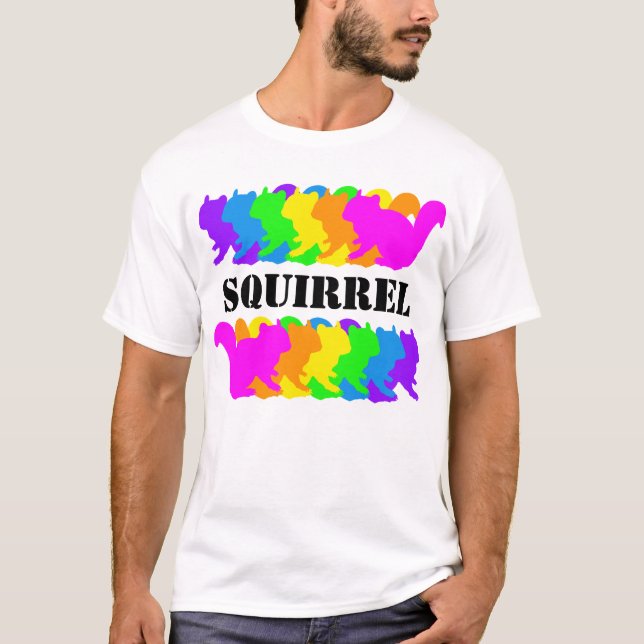 Camiseta Chipmunk , squirrel , illustration　(Colorful) (Anverso)
