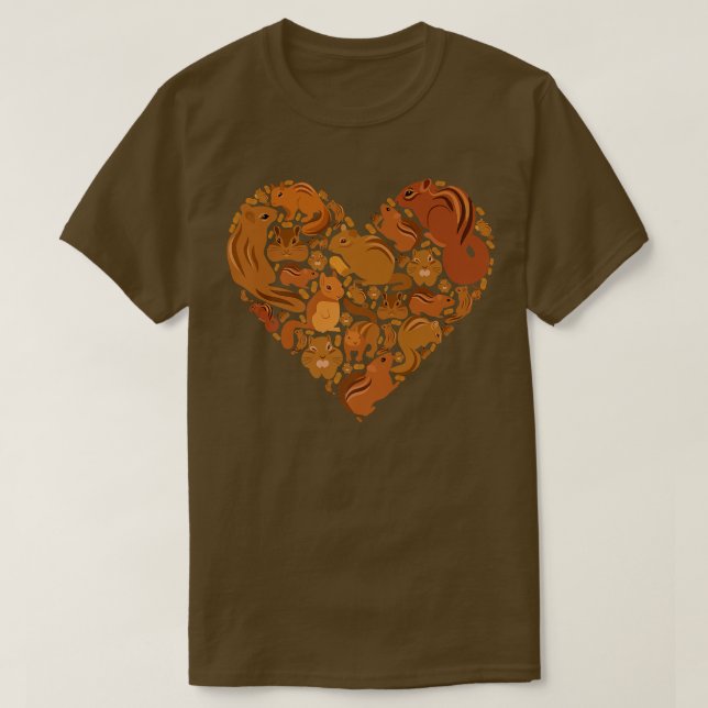 Camiseta Chipmunks As Heart Chipmunk (Diseño del anverso)