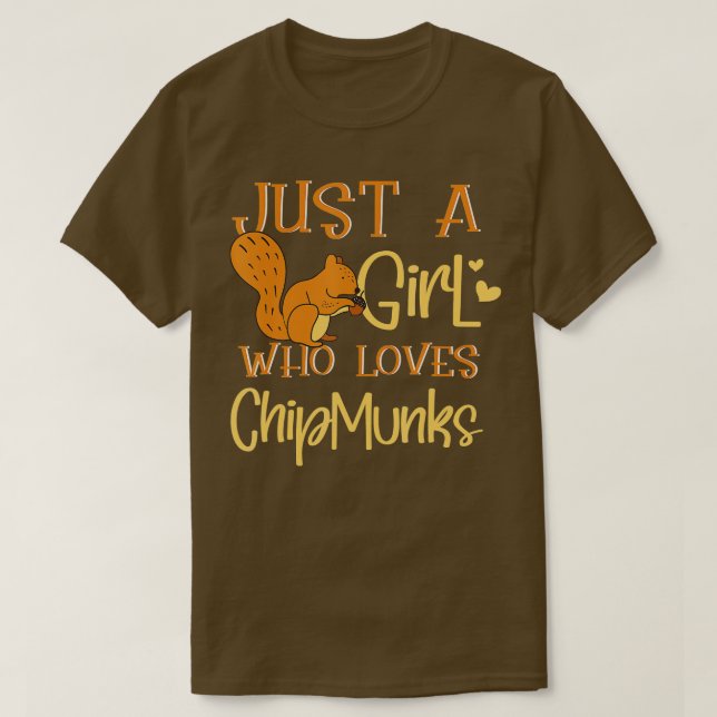 Camiseta Chipmunks Chica Cute Chipmunks Whisperer Regalo (Diseño del anverso)