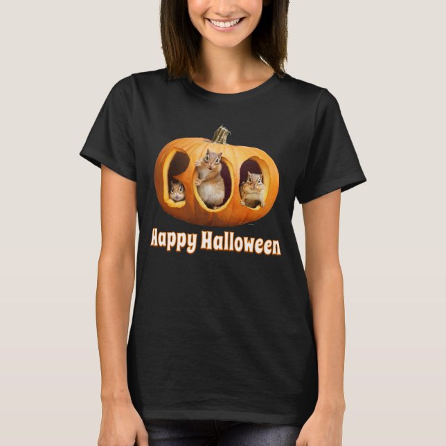 Camiseta Chipmunks dentro de Boo Jack-o Lantern (Anverso)