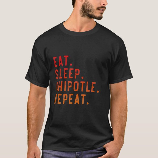 Camiseta Chipotle Eche Sleep Chipotle Repetir Fan Player (Anverso)