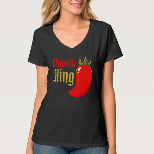 Camiseta Chipotle King Chili Flavor Spicy Food  1 (Anverso)