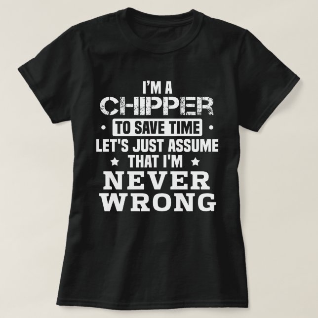 Camiseta Chipper (Diseño del anverso)