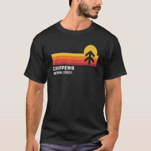 Camiseta Chippewa Bosque nacional Minnesota Guay Retro Styl