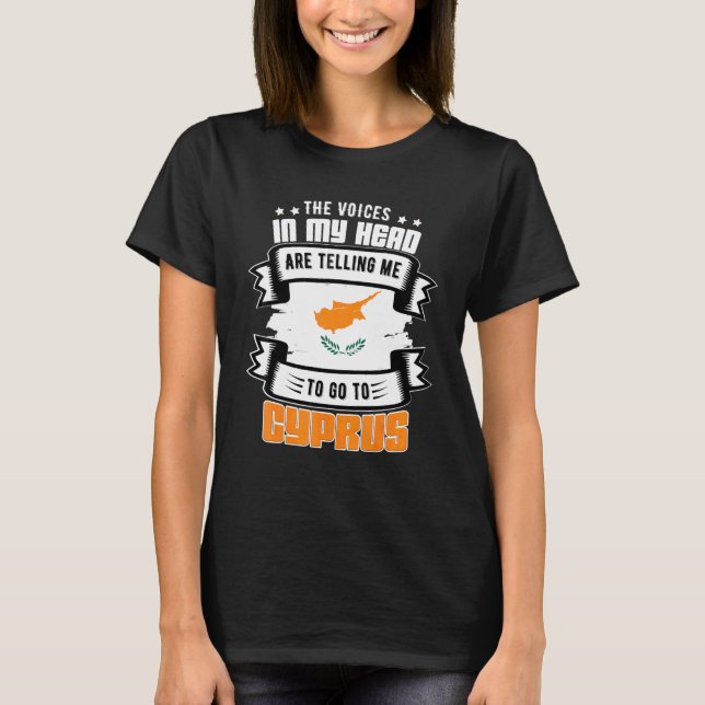Camiseta Chipre En Mi Cabeza (Anverso)