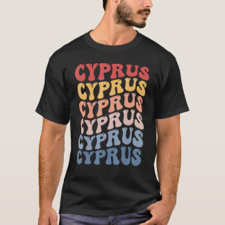 Camiseta Chipre Groovy Retro Chipriota