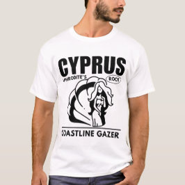 Camiseta Chipre: observador de la costa de la roca de Afrod