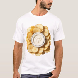 Camiseta Chips de papa con capucha de mayonesa