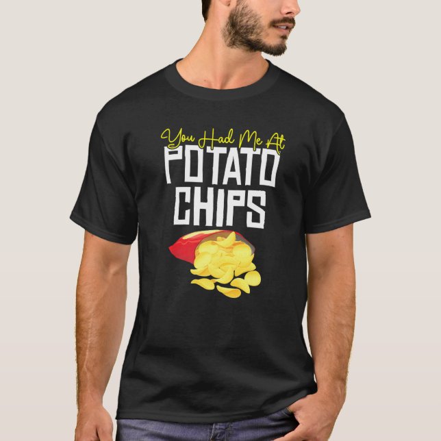 Camiseta Chips Diciendo Que Me Tenías En Chips (Anverso)