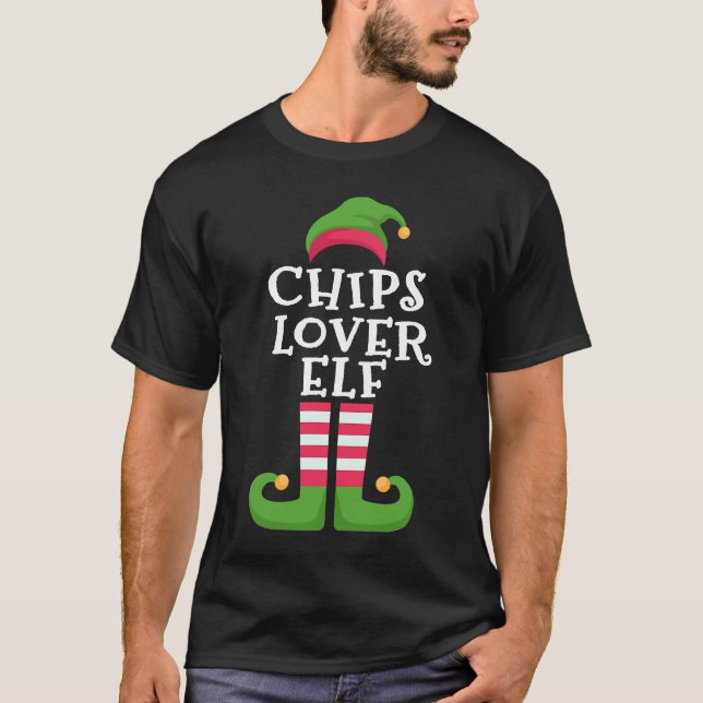 Camiseta Chips Elf Familia Costume Elf Navidades (Anverso)