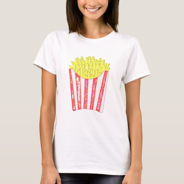 Camiseta Chips Fries Franceses  regalo personalizado (Anverso)