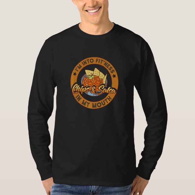 Camiseta Chips Y Salsa Bowl Plato Queso Comida Mexicana Nac (Anverso)