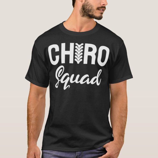 Camiseta Chiro Squad Spine Back Cirugía anatómica (Anverso)