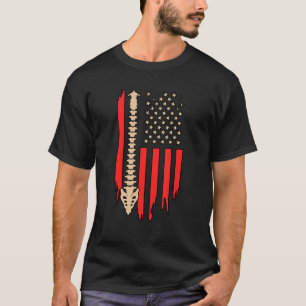 Camiseta Chiropráctico Bandera De Ee.Uu. Chiropractor Ciruj