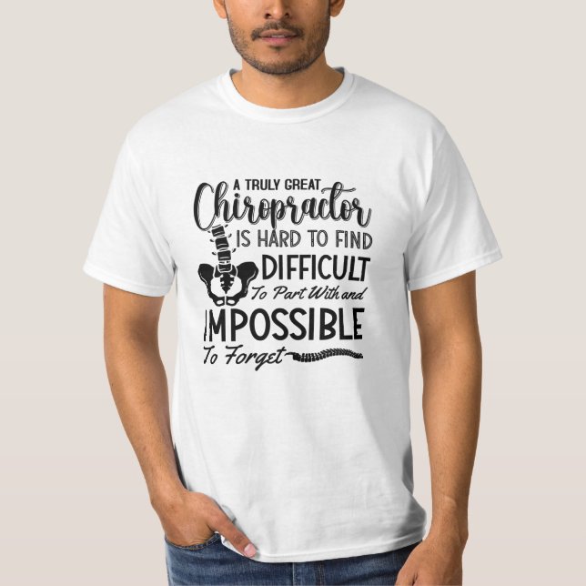 Camiseta Chiropráctico Chiro Spine Verdaderamente Gran Quir (Anverso)