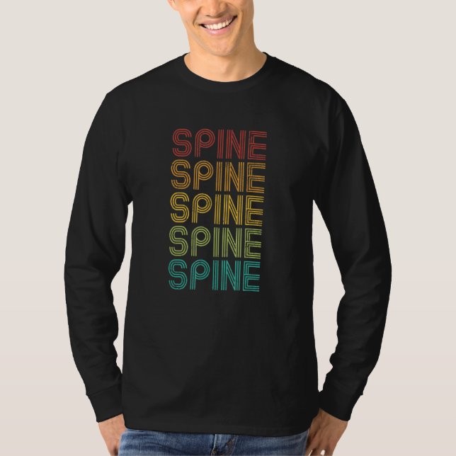 Camiseta Chiropráctico de arte de columna (Anverso)