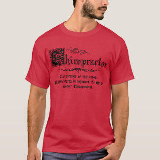 Camiseta Chiropráctico maestro medieval