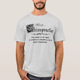 Camiseta Chiropráctico maestro medieval