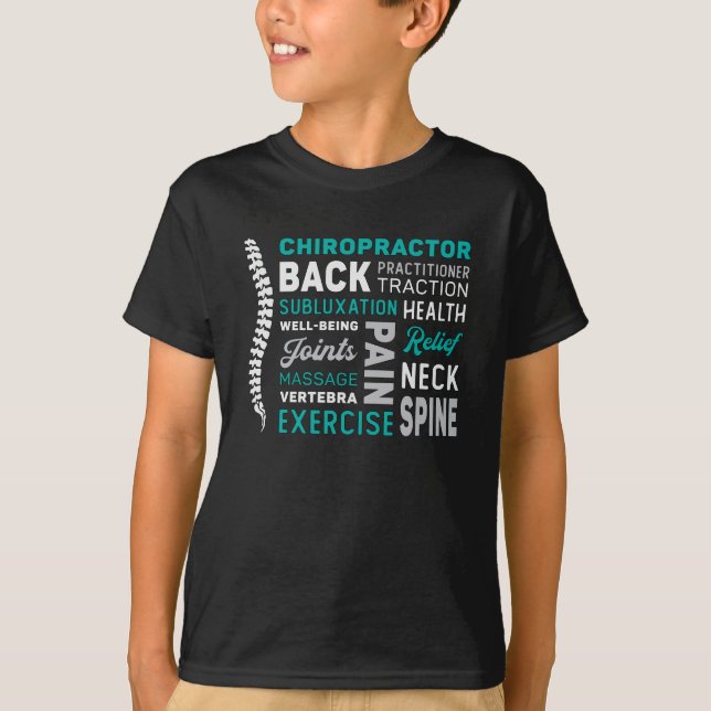 Camiseta Chiropráctico Medicina de la columna vertebral Chi (Anverso)
