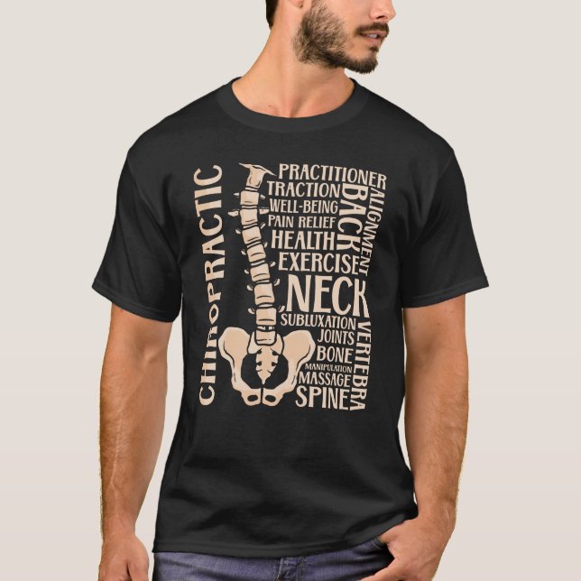 Camiseta Chiropráctico Quiropráctico Terapia de la columna  (Anverso)